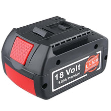 Load image into Gallery viewer, HOMEDAS 18V 5.0Ah Lithium-ion Battery Replacement for Bosch 18V Battery BAT609 BAT610G BAT618G BAT619 BAT621 BAT620 for Bosch Battery Cordless Power Tool Battery with LED Indicator