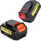 2 Pack HOMEDAS 5Ah 18V 20V MAX DCB184 Lithium ion Replacement Battery for Dewalt 18V Batteries DCB184 DCB180 DCB181 DCB182 DCB183 DCB185 18V Power Tool Series with LED