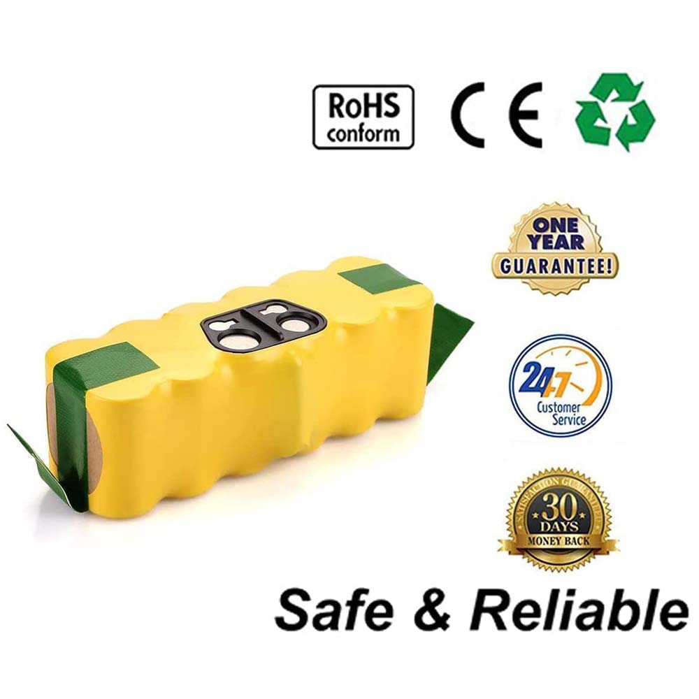 HOMEDAS ROOMBA500 14.4V 4500mAh Ni-Mh battery for iRobot Replacement for iRobot 14.4V battery Compatible with iRobot roomba 500 600 700 800 Series Robotic Vaccums Cleaner