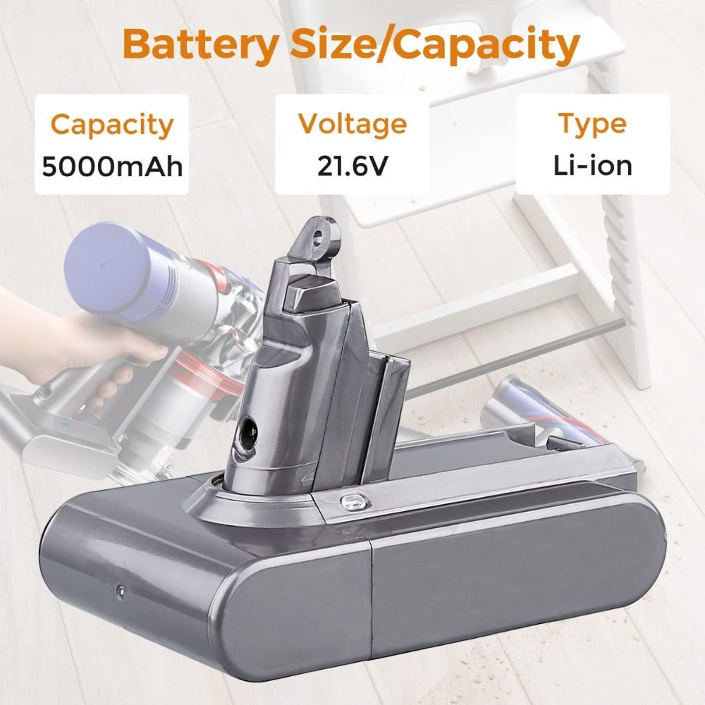 8600mAh Li-ion Battery For Dyson V6 SV03 SV04 SV05 SV09 Handheld Vacuum  Cleaner