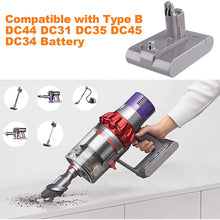 Load image into Gallery viewer, HOMEDAS Type B 22.2V 4000mAh Li-ion Replacement Battery for Dyson DC35 DC44 DC45 17083-04 917083-01 17083-2811 18172-01-04 17083-4211 Handheld Vacuum Cleaner Battery (Only fit for Type B)
