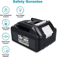 Load image into Gallery viewer, HOMEDAS [2 Packs] BL1860 18V 6.0Ah Battery Replacement for Makita 18V Battery BL1860B BL1850 BL1845 BL1840B BL1840 BL1835 BL1830B BL1830 BL1820 BL1815 194204-5 LXT-400 for Makita 18V Power Tools