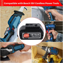 Load image into Gallery viewer, HOMEDAS 18V 5.0Ah Lithium-ion Battery Replacement for Bosch 18V Battery BAT609 BAT610G BAT618G BAT619 BAT621 BAT620 for Bosch Battery Cordless Power Tool Battery with LED Indicator